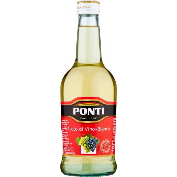 Քացախ «Ponti Aceto Di Vino-Bianco» խաղող 500մլ